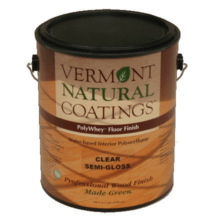 Vermont Natural Coatings 900100 PolyWhey Semi-Gloss Clear Water-Based Floor Finish ,1 gallon