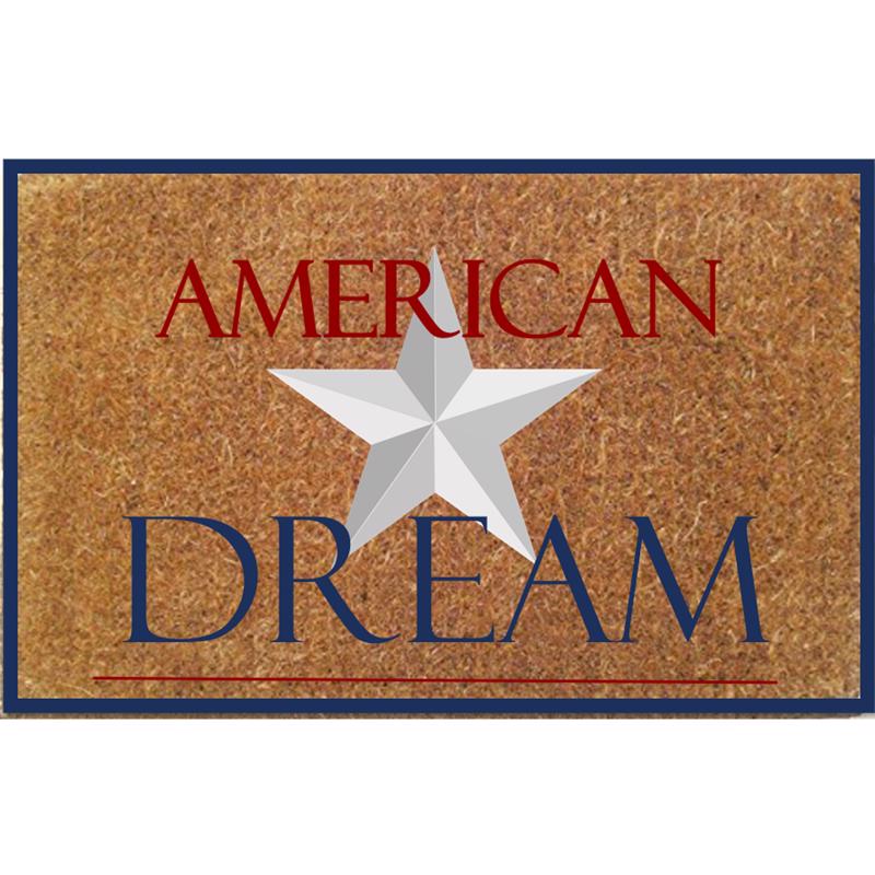Rockport Premium VBC1828-AM15 Americana American Dream with Star Door Mat, Multicolored