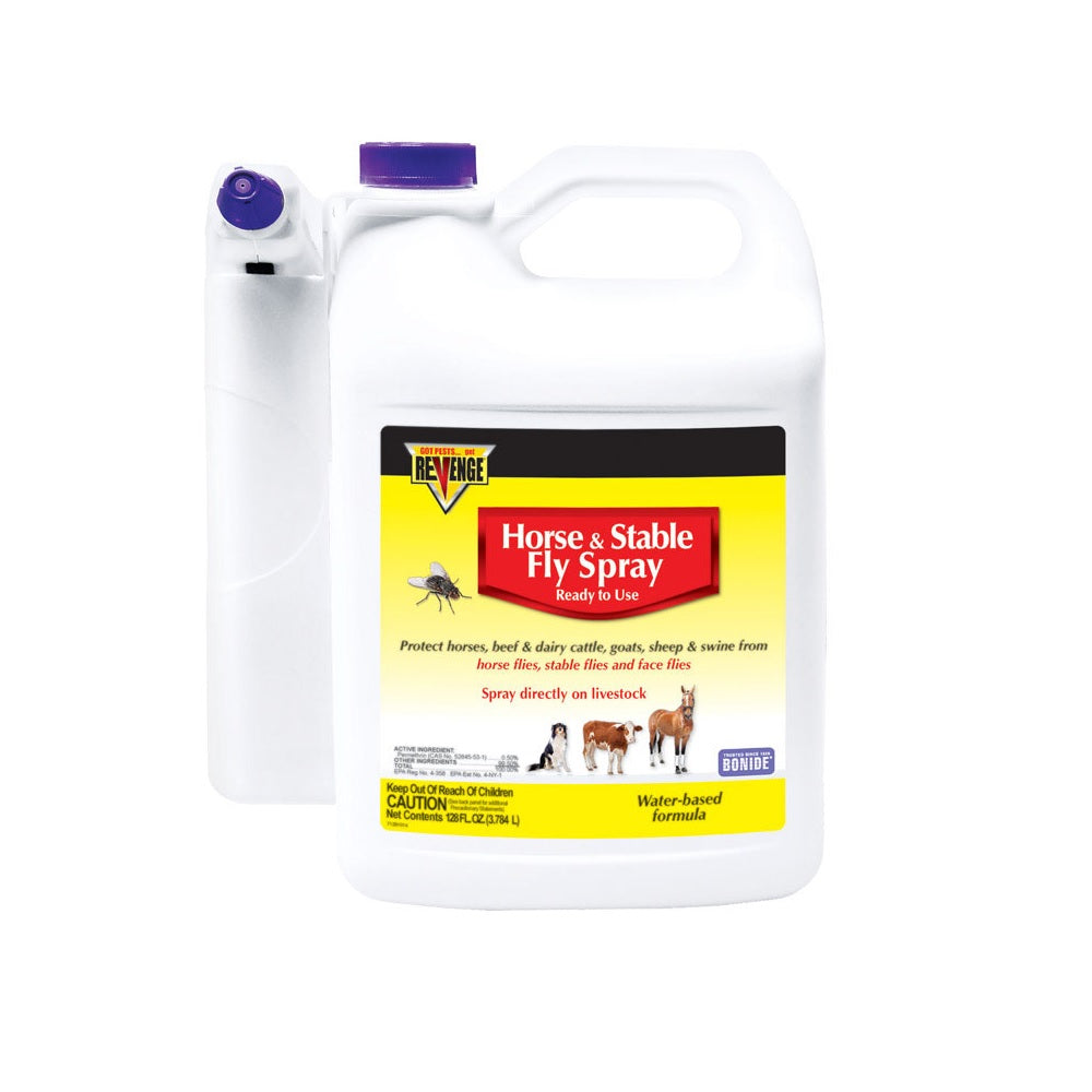 Bonide 46173 Revenge Horse & Stable Fly Spray, 128 Oz
