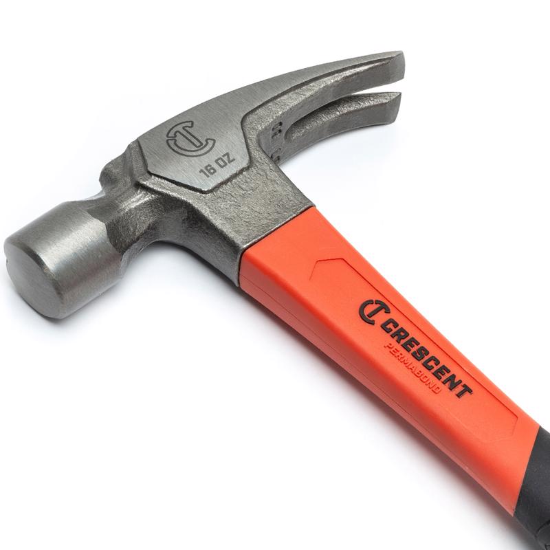 Crescent 1419C-06 Pro Series 16 oz Smooth Face Rip Claw Hammer 5.5 in. Fiberglass Handle