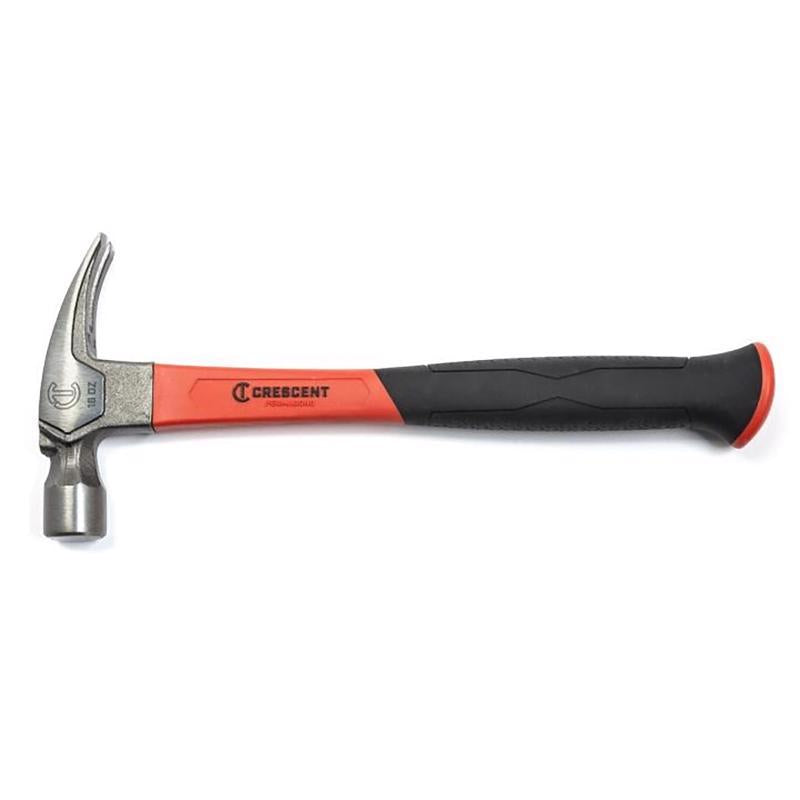 Crescent 1419C-06 Pro Series 16 oz Smooth Face Rip Claw Hammer 5.5 in. Fiberglass Handle