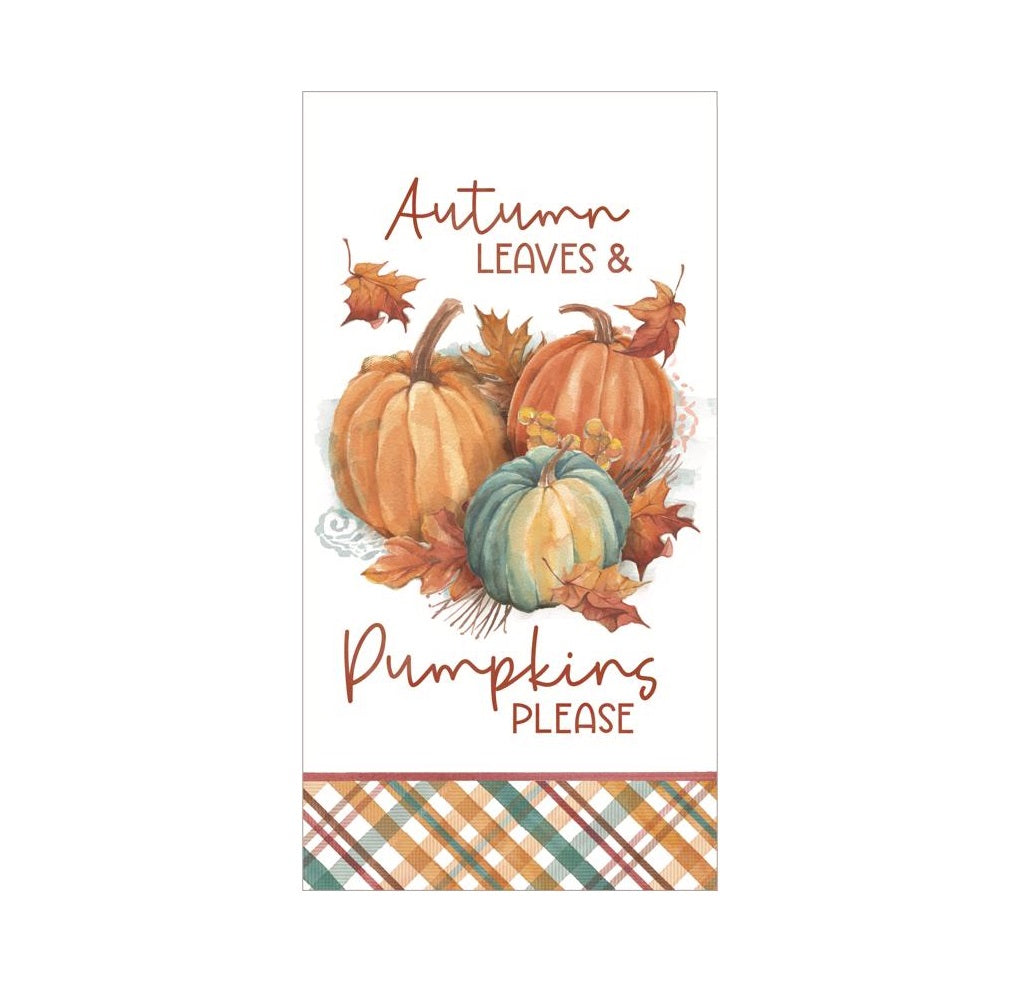 Kay Dee H7092 Autumn Leaves & Pumpkins Please Kitchen Towel