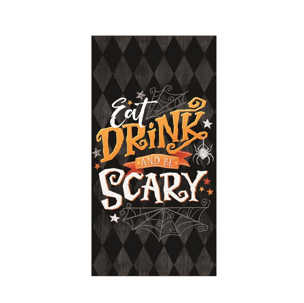 Kay Dee H7035 Eat, Drink and Be Scary Kitchen Towel