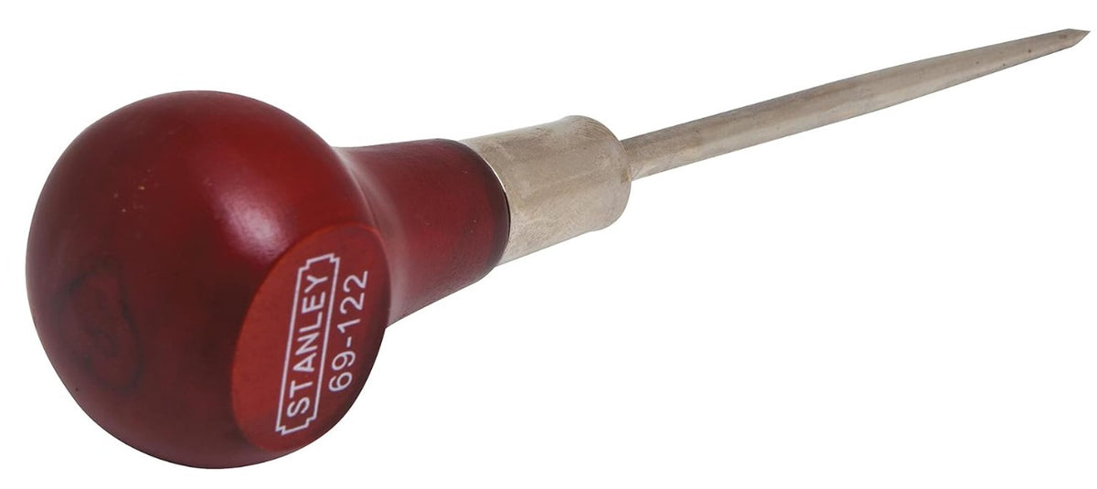 Stanley 69-122 Wood Handle Scratch Awl Rust Free 3/16"