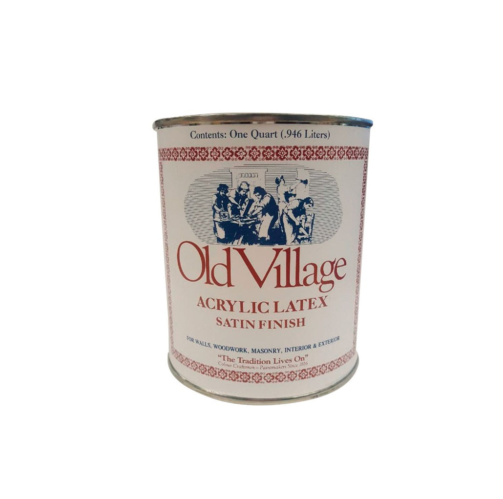 Old Village 1751QT Water-Based Paint, Steeple White, 1 Quart