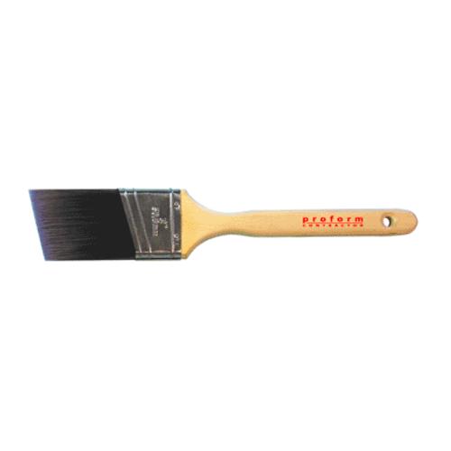 Proform C1.5AS Angled Cut PBT Paint Brush, Black Bristle, 1.5"