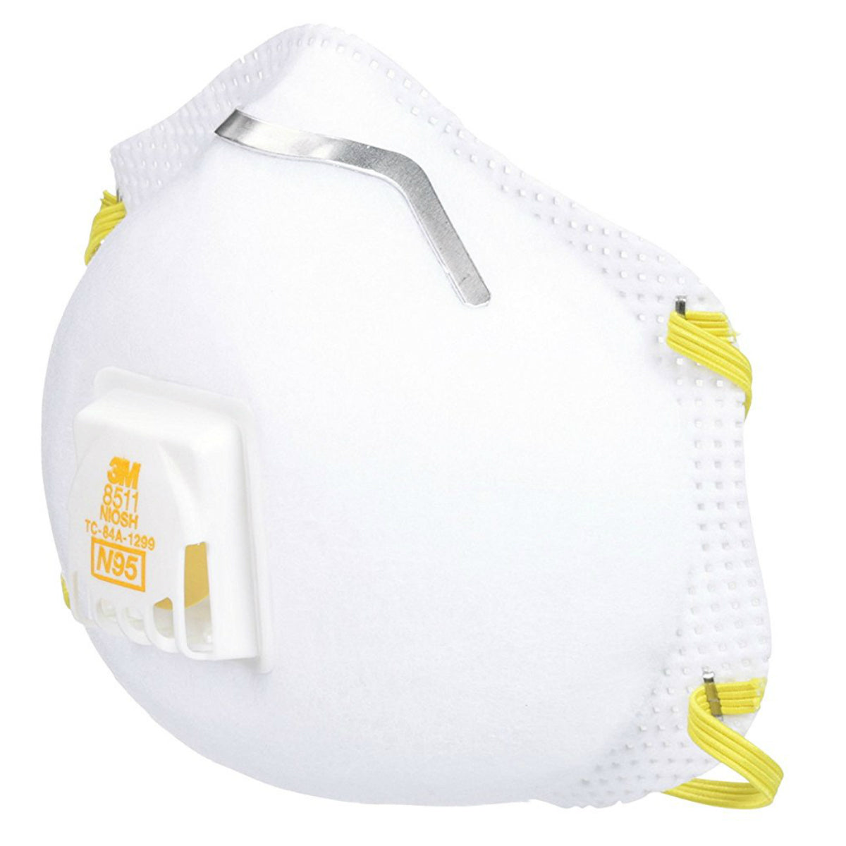 3M 8511 N95 Particulate Respirator Dust Mask with Cool Flow Valve, 10-Pack