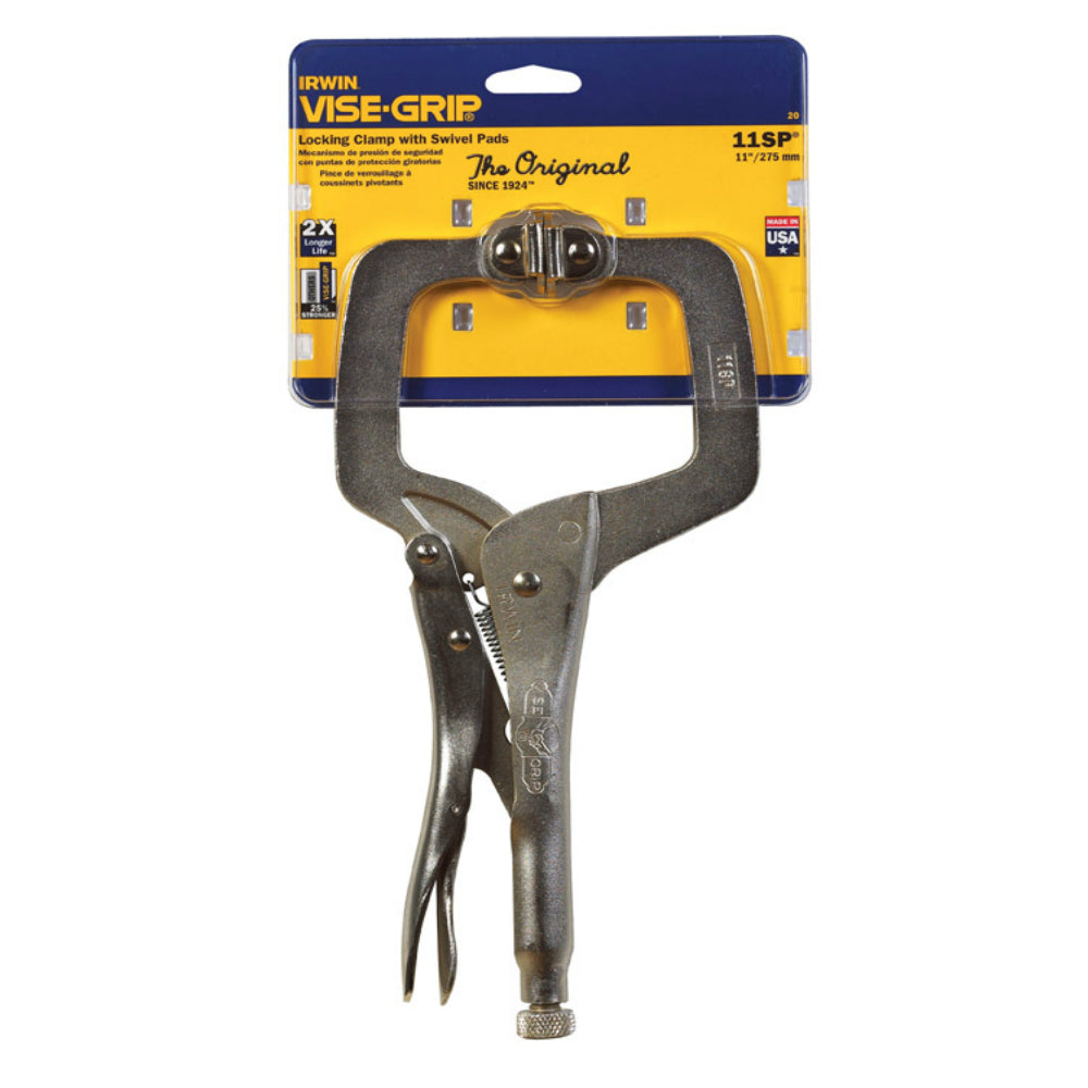 Irwin 20 C-Clamp with Swivel Pads, Steel