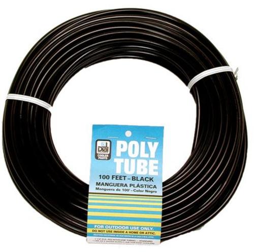 Dial 4296 Plastic Tubing, 1/4"X50', Black
