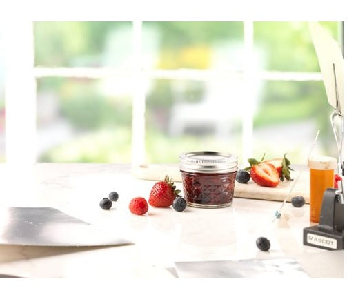 Ball 1440080400 Regular Mouth Jelly Jars, 4 Oz, Box of 12 jars