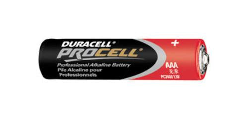 Procell PC2400BKD Alkaline Battery, 1.5 Volt, AAA