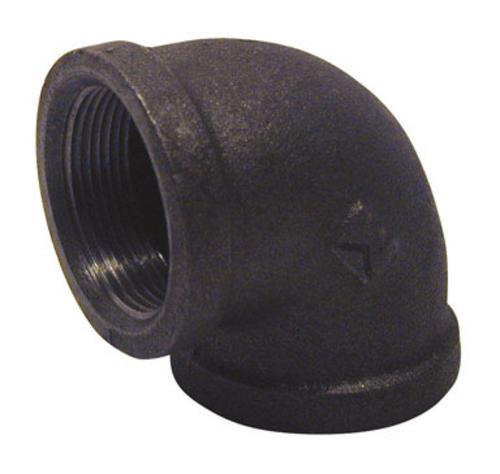 B & K 520-007BG  Black Elbow, 90 Degree 1-1/2" FIP