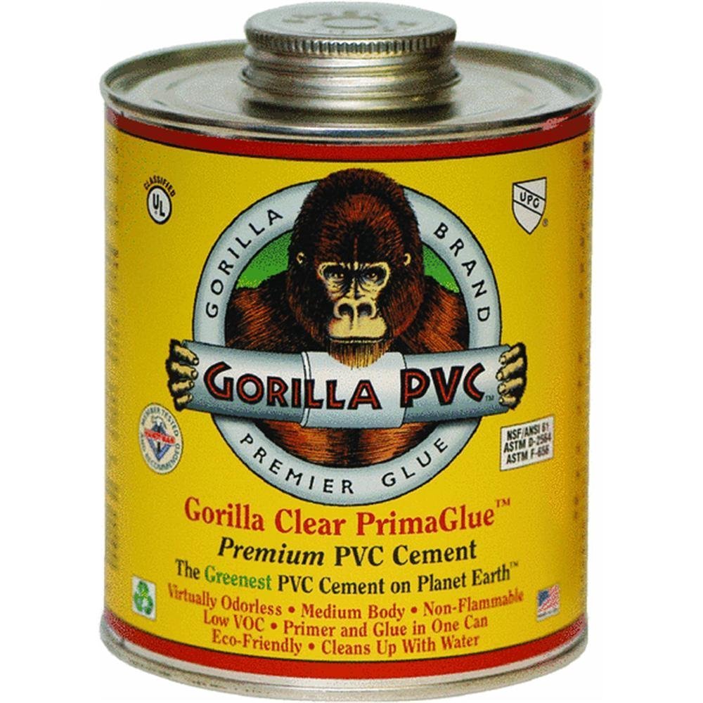 Gorilla R08000 PVC Cement 8 Oz, low price, plumbing goods & supplies for sale — LIfe and Home