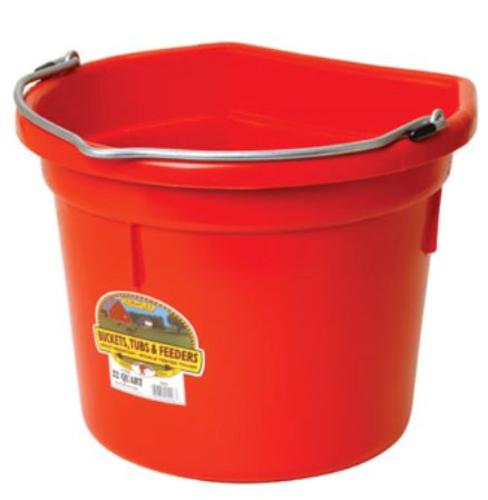 Miller P-22FB RED Plastic Bucket, 22 Qt, Red