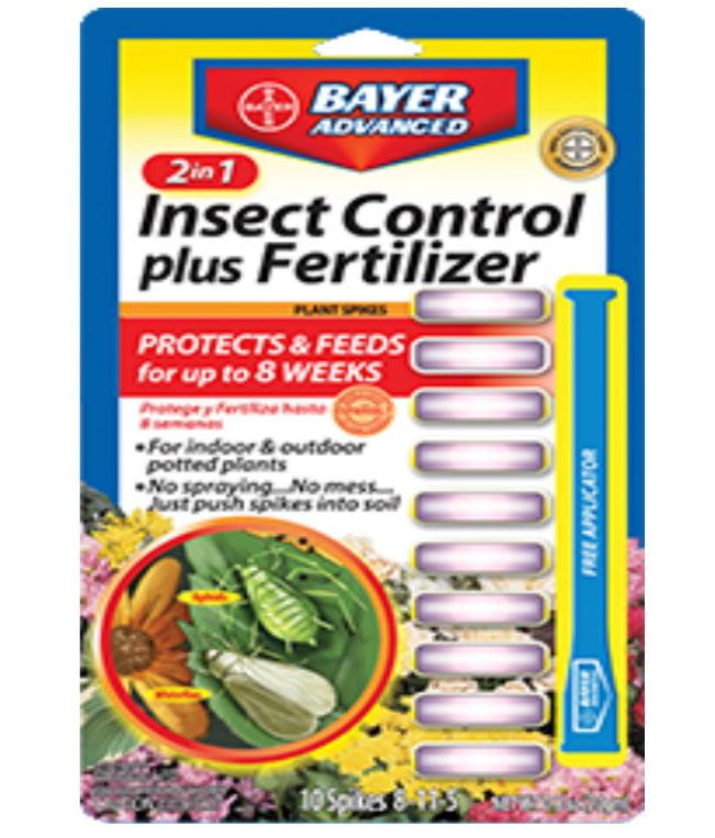 Insect Control Plus Fertilizer Plant Spikes, shop lawn & plant care