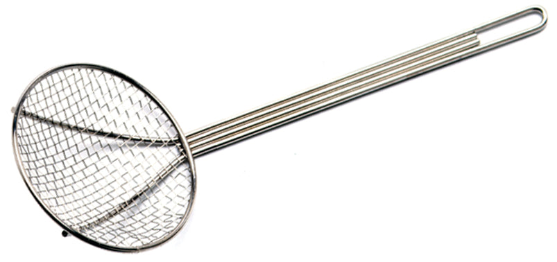 Bayou Classic 0186 Nickel Plated Mesh Skimmer, 18"