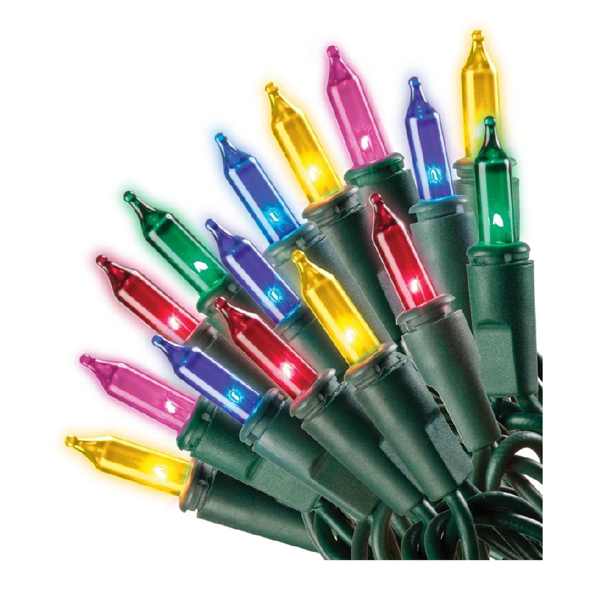 Celebrations 4051-71 Mini Light Set, 10.2', 50 Multi-Color Lights