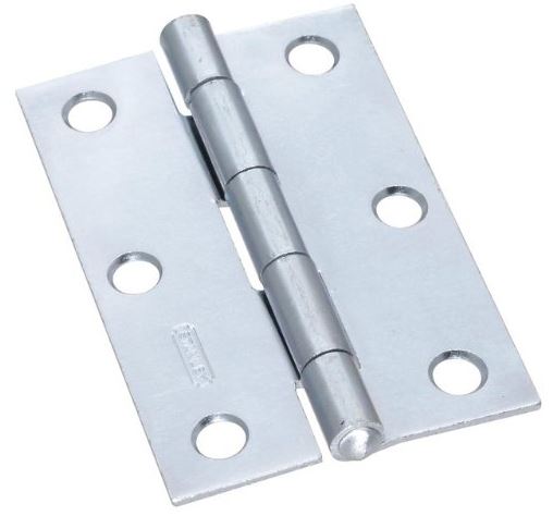 Stanley Narrow Utility Hinge, Zinc Plated, 3"