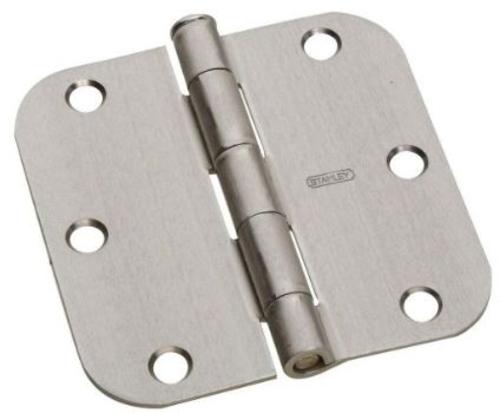 Stanley 081110 Residential Door Hinges,Satin Nickel, 3.5" x 3.5"