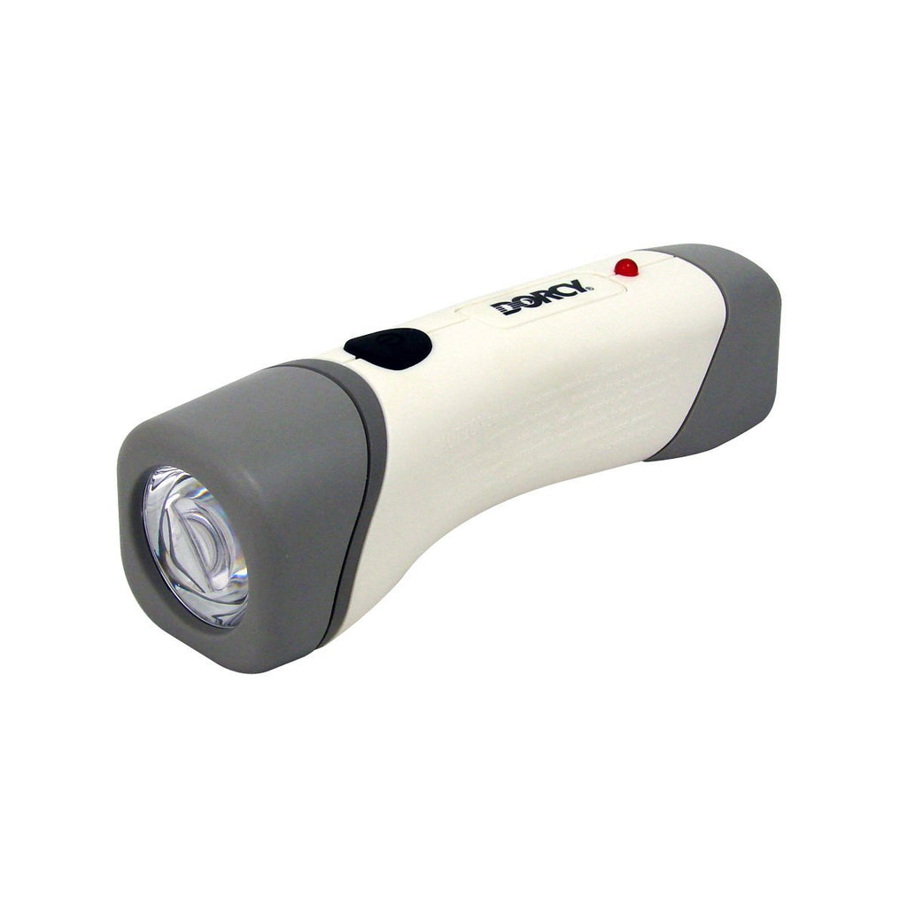 Rechargeable LED Flashlight With 3-Way Switch And Built-In AC, shop electrical material & goods at low price — Life and Home