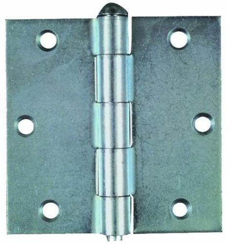 Stanley Residential Door Hinge, Plain Steel, 2.5" x 2.5"