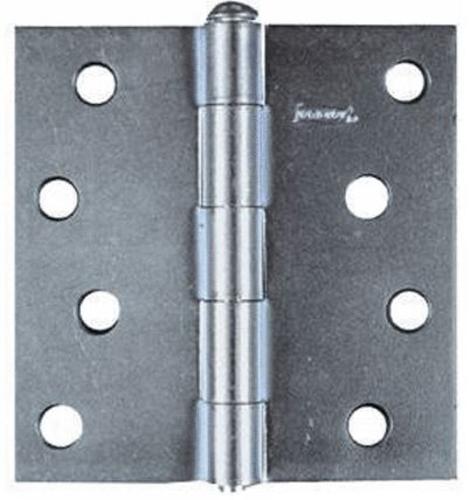 Stanley Residential Door Hinges, Plain Steel, 4" x 4"