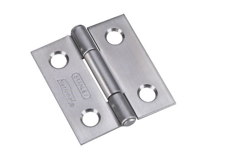Stanley Utility Hinge, Stainless Steel, 1-1/2"