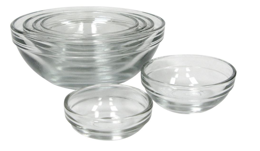 Anchor Hocking 4907 Prep Glass Bowl, 6 Piece