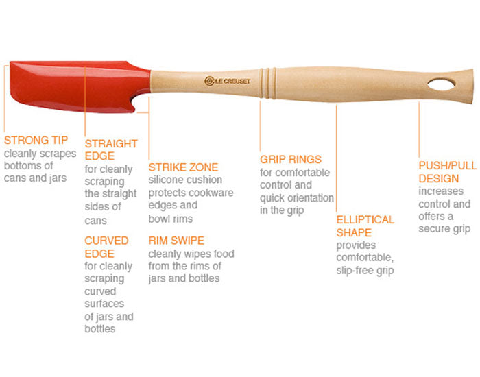 Buy le creuset jar scraper - Online store for kitchen utensils, home goods in USA, on sale, low price, discount deals, coupon code