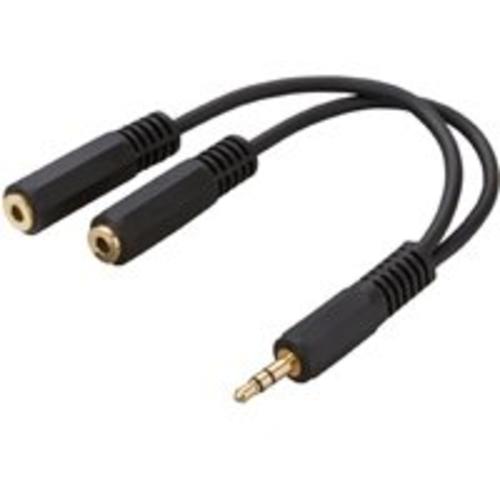Zenith AY1003MP3MF Mp3 "Y" Cables 3", Black