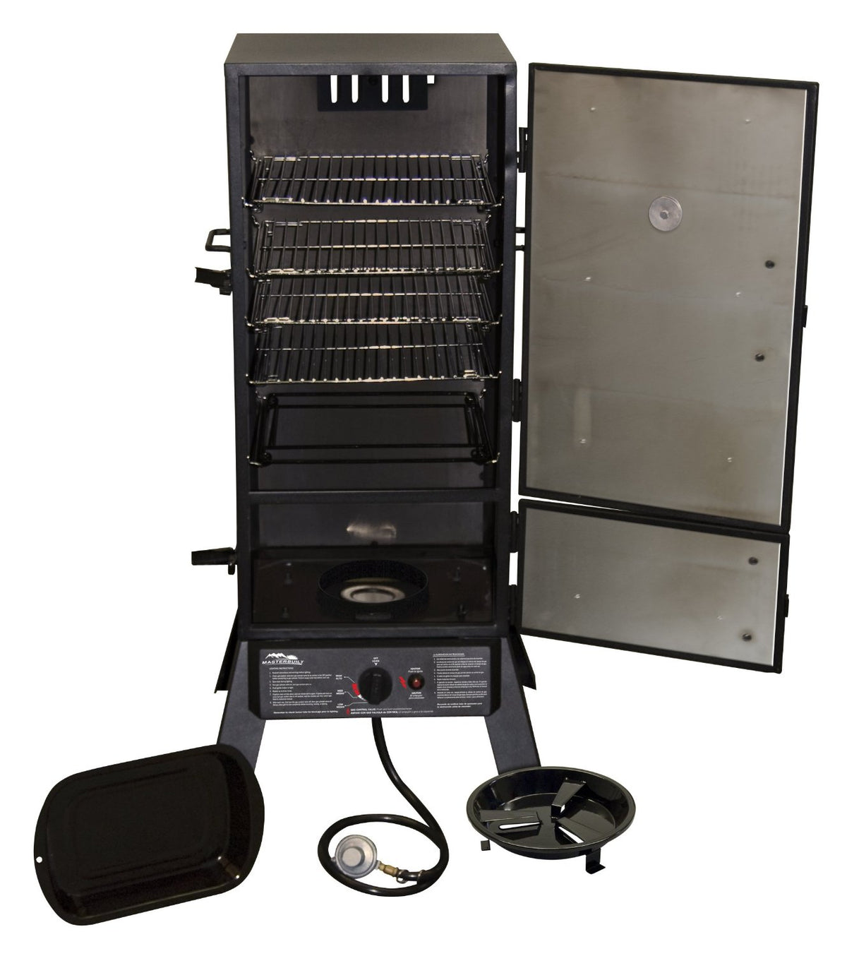 Masterbuilt 20051311 Propane Smoker, Square, Dual Door, 15,400 BTU
