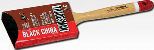Arroworthy 5022 2" Tradesman Black China Angular Brush, 2"