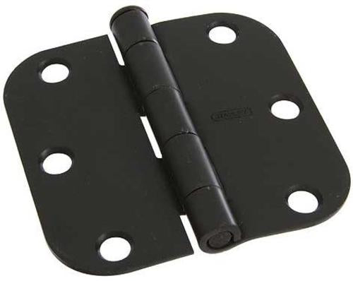 Stanley Door Hinges Round Corner Full Mortise, Oil Rubbed Bronze, 3"