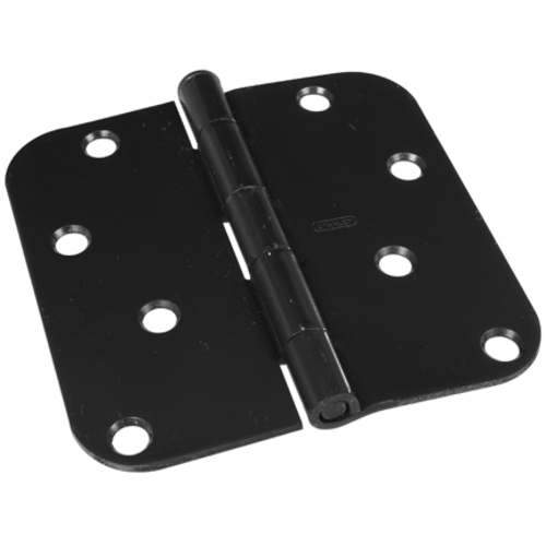 Stanley Door Hinges Round Corner Full Mortise, Oil Rubbed Bronze, 4"