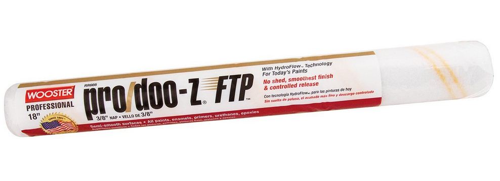 Wooster RR666-18 Pro/Doo-Z Ftp Roller Cover, 3/8", 18"