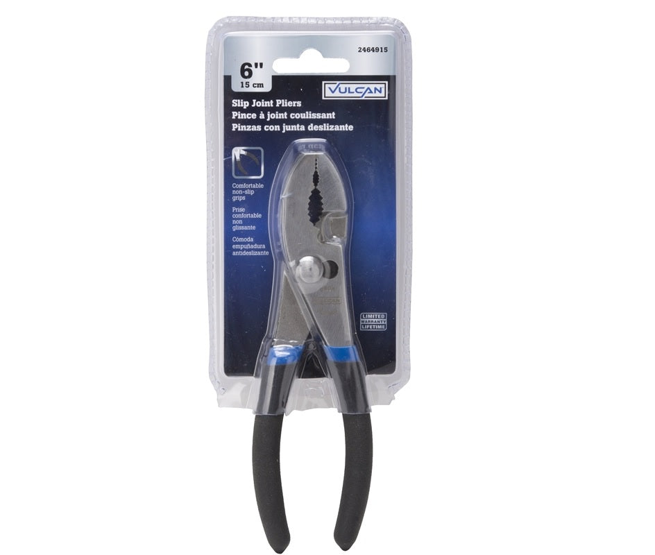 Vulcan PC916-21 Slip Joint Plier, Polished, 6" L