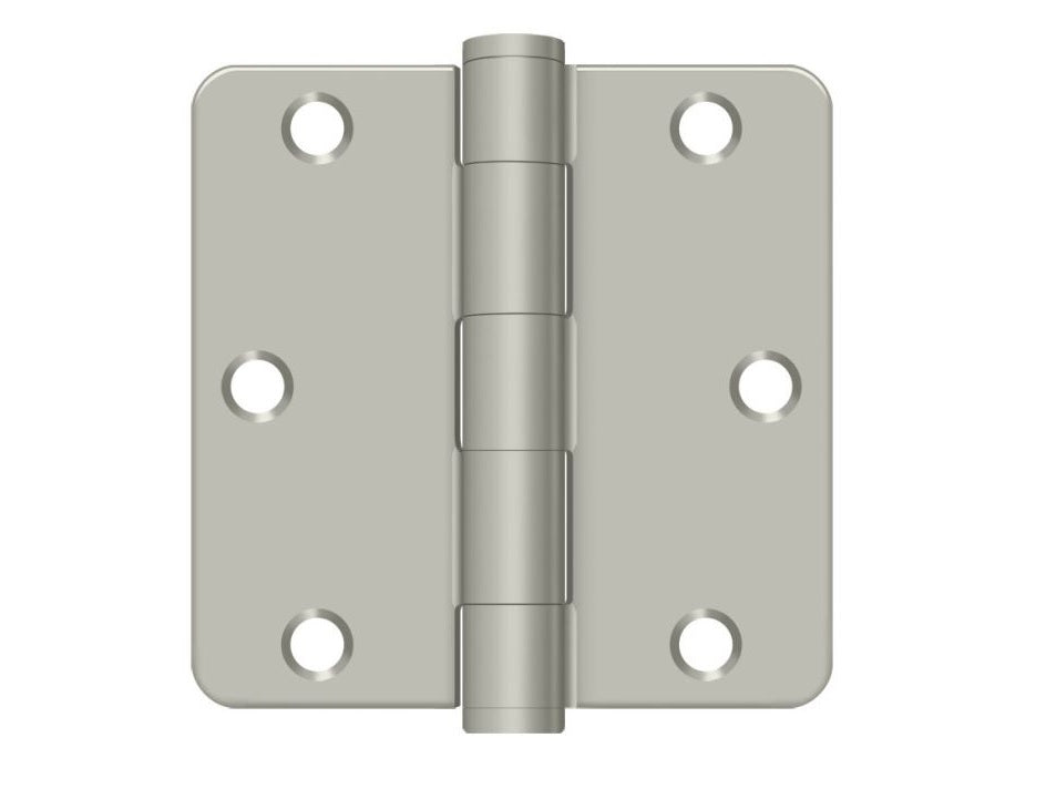 Deltana S35R4HD15 Radius Hinge, Satin Nickel