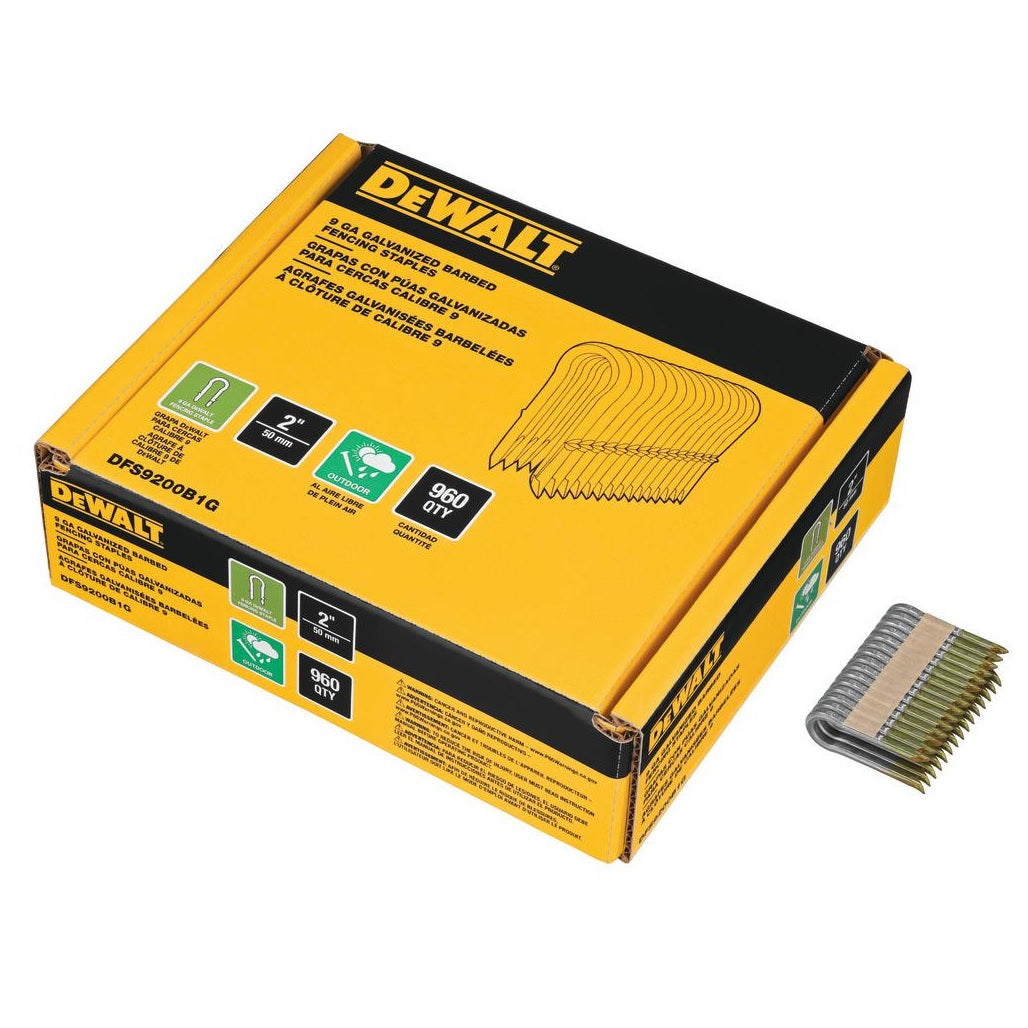 Dewalt DFS9200B1G Galvanized Barbed Fencing Staples