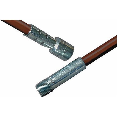 Rutland 10672 Fiberglass Extension Rod, 6' L, 1/4" Threading
