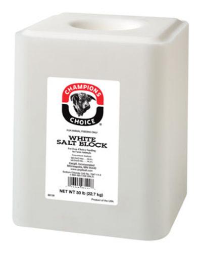 Champions 100012578 Plain White Salt Block 50 Lbs