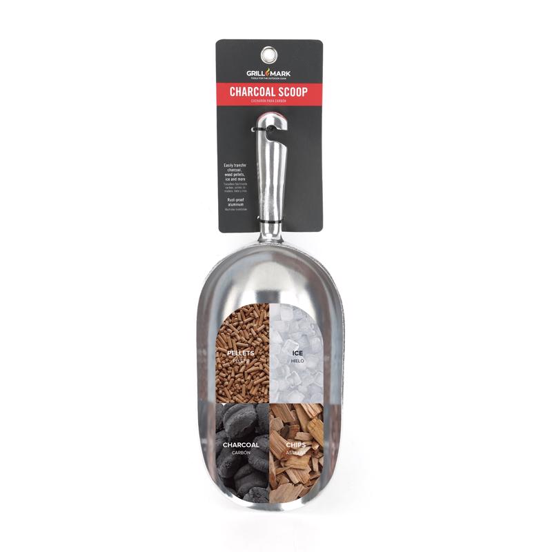 Grill Mark 40404ACE Charcoal/Pellet Scoop, Silver, Aluminum