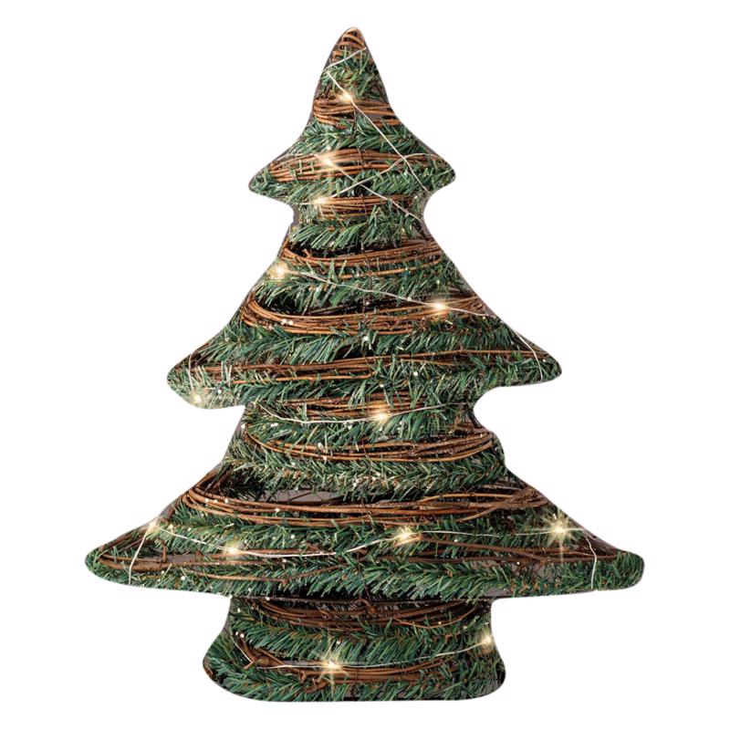 Lumineo 483872 LED Cone Christmas Tree, Multicolored