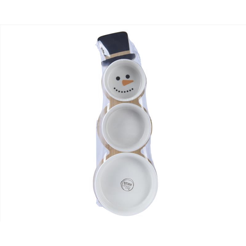 Decoris 608069 Tapasset Snowman Table Decor, Porcelain
