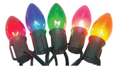 Celebrations 242D4218 C9 Transparent Light Set, Multi-Colored