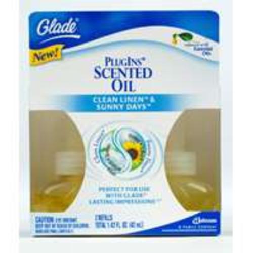Glade 70500 Air Fresheners Refills, Twin, Clean Linen /  Sunny Days