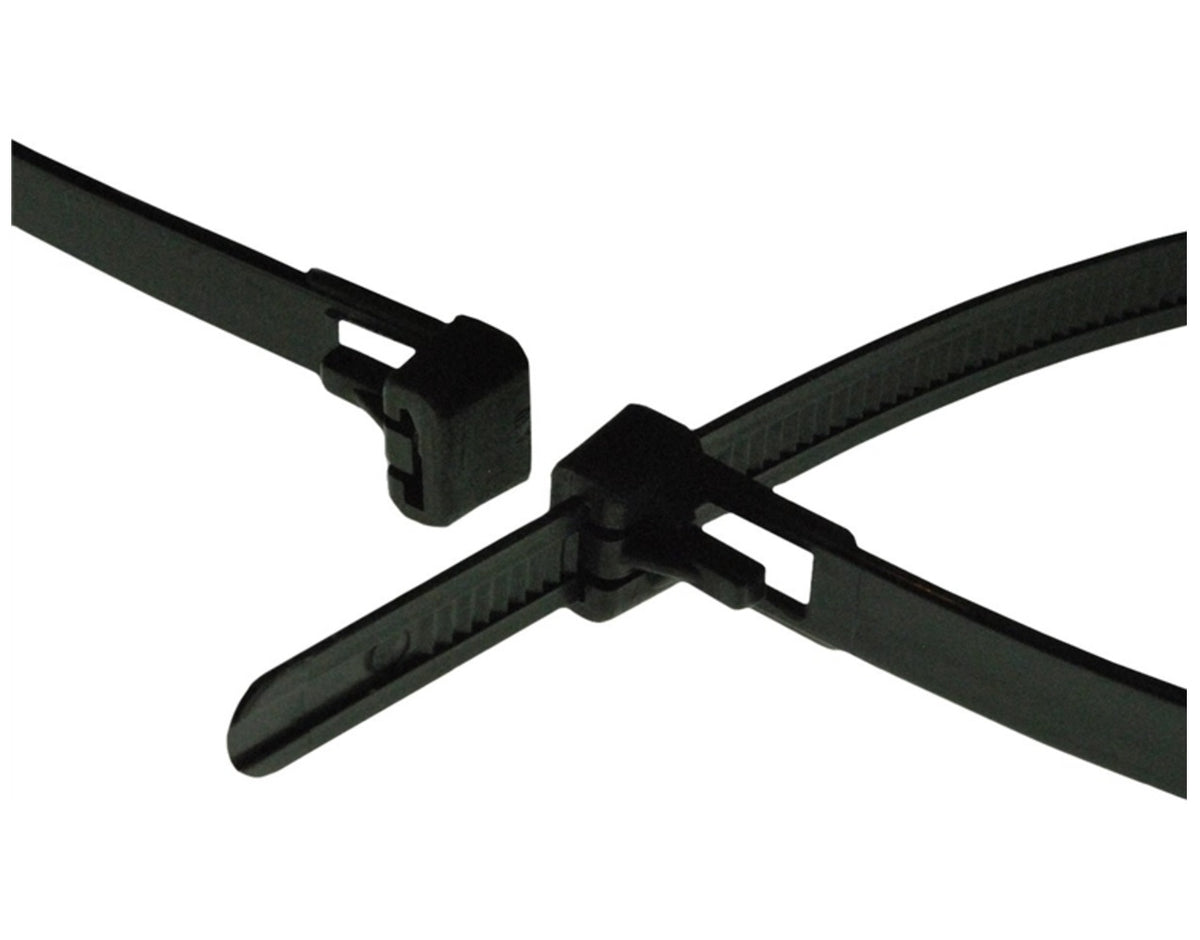 Advanced Cable Ties AR-08-50-RL-0-15 Releasable Cable Ties, Black