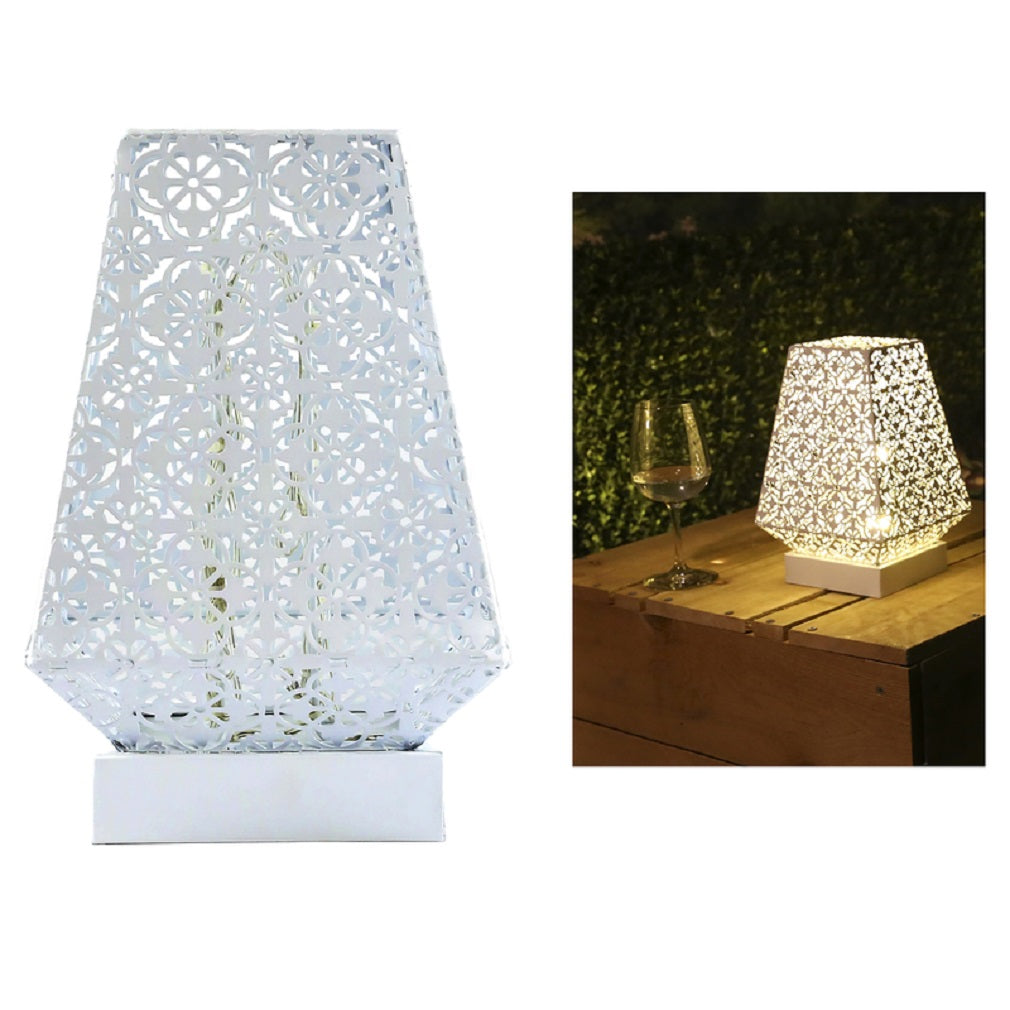 Alpine LGB104M-WT LED Lantern, Metal, White