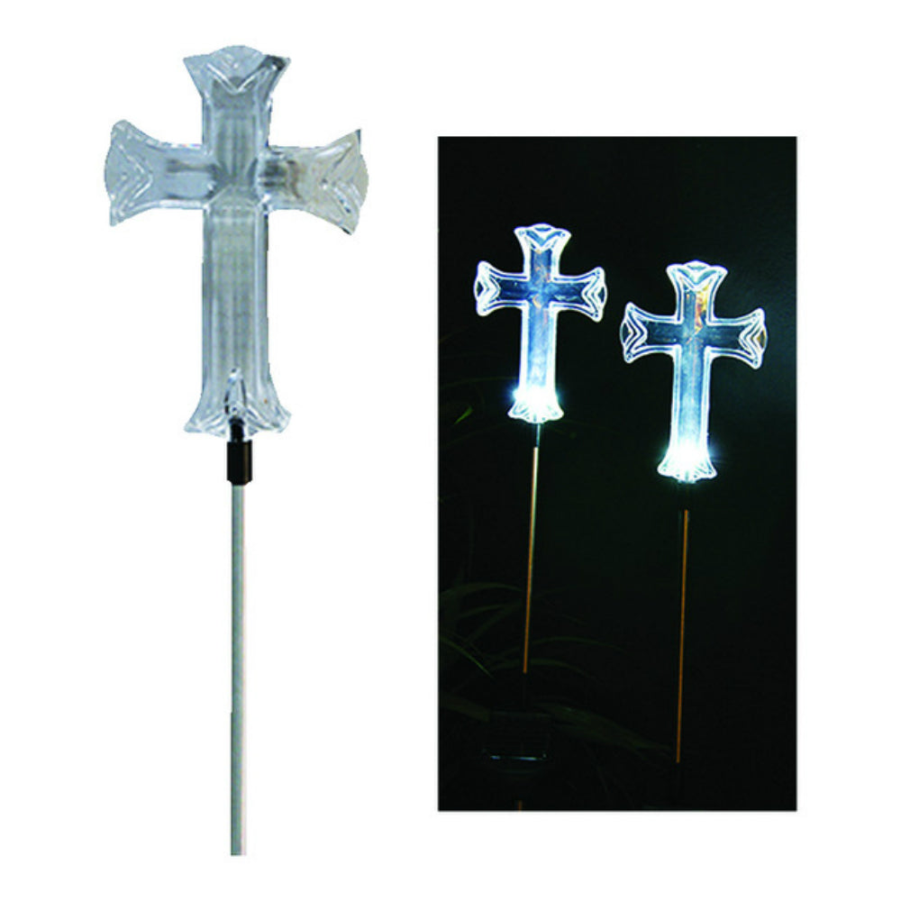 Alpine SOT162BB Outdoor Garden Stake, White, 34 in