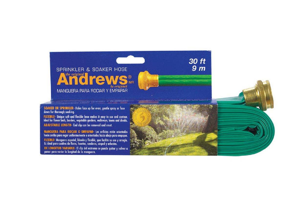 Andrews 10-12346 Gentle Soaker, Vinyl, Green, 30 feet