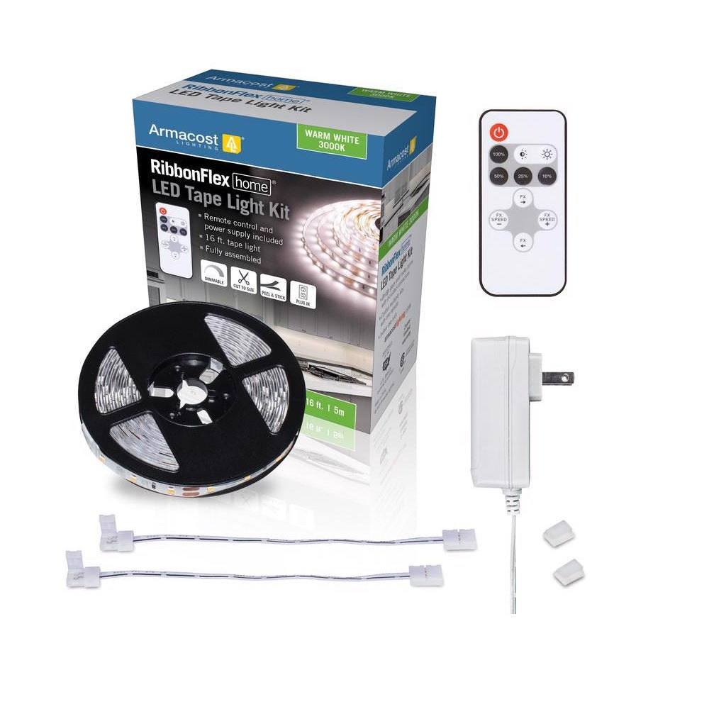 Armacost Lighting 421500 RibbonFlex home Strip Tape Light Kit, White